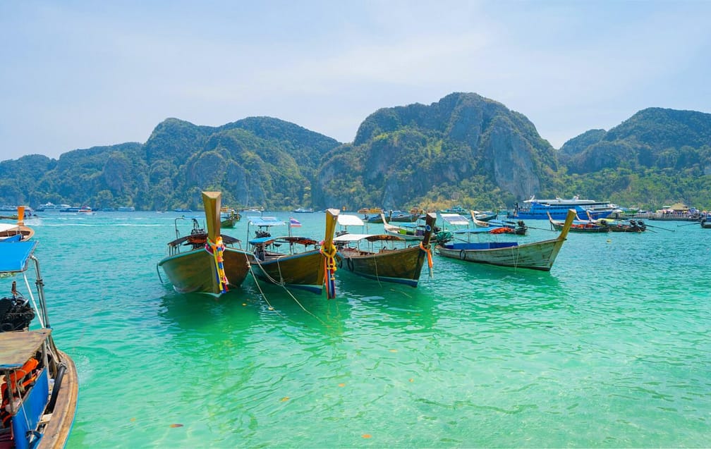 Sea, beach for travel background, Thailand. Nature landscape.