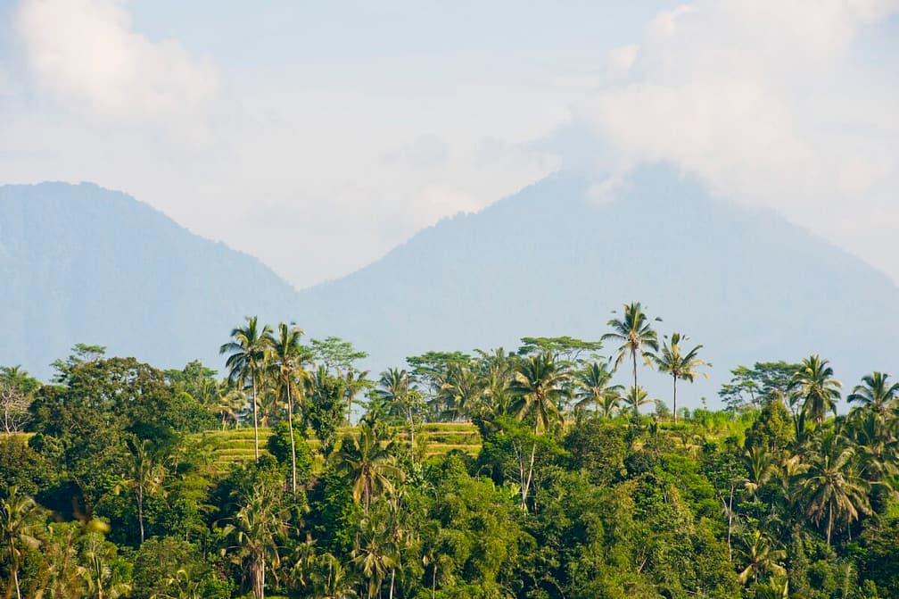 Volcano on Bali, Indonesia, Asia