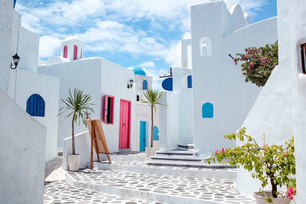 Santorini Style Building