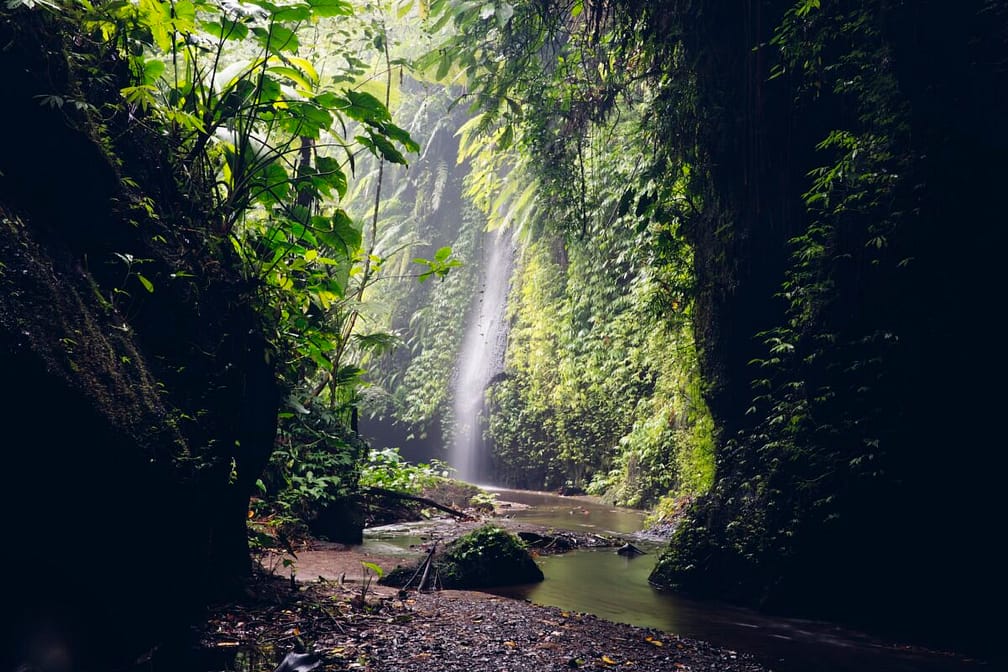 Tukad Cepung waterfall at Bali, Indonesia