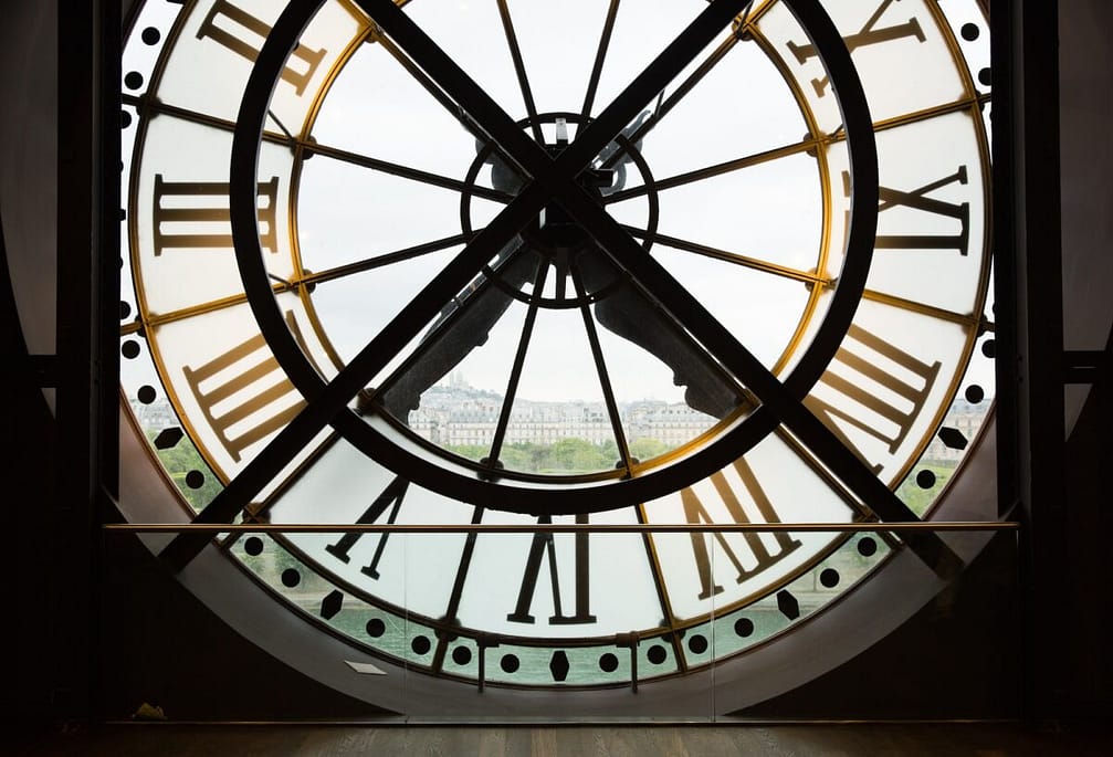 A large clock at Musée d’Orsay in Paris