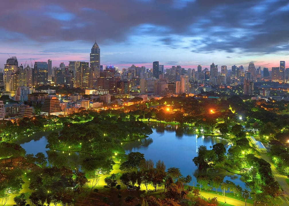 Lumpini Park in downtown, Bangkok, Thailand