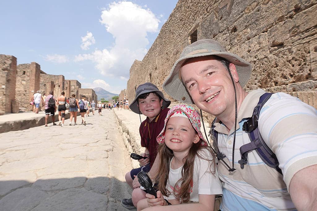 Family Travel in Pompei