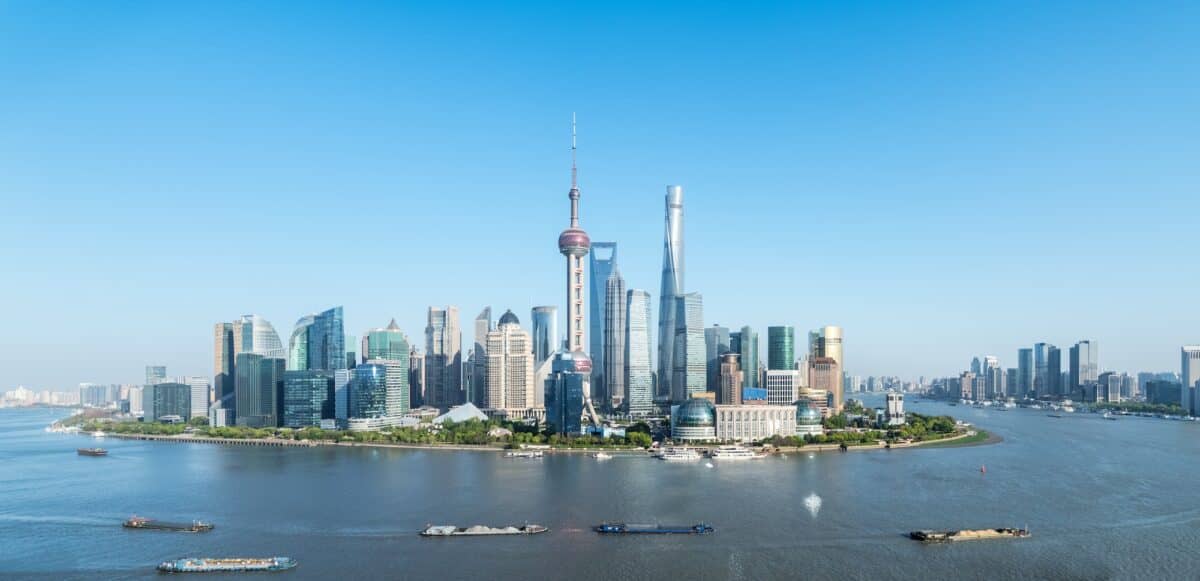 shanghai skyline panorama