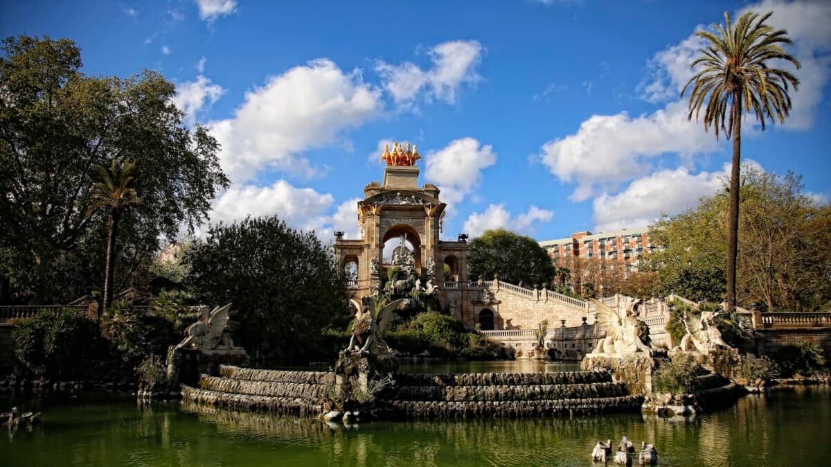 The beautiful sculpture of the Citadel Park, Barcelona, Catalonia