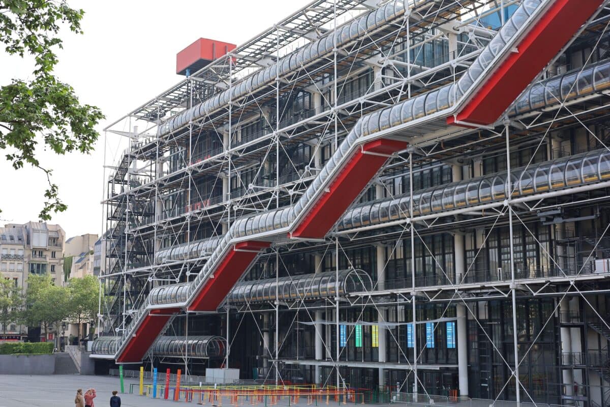 Front View on the Centre Pompidou in Paris