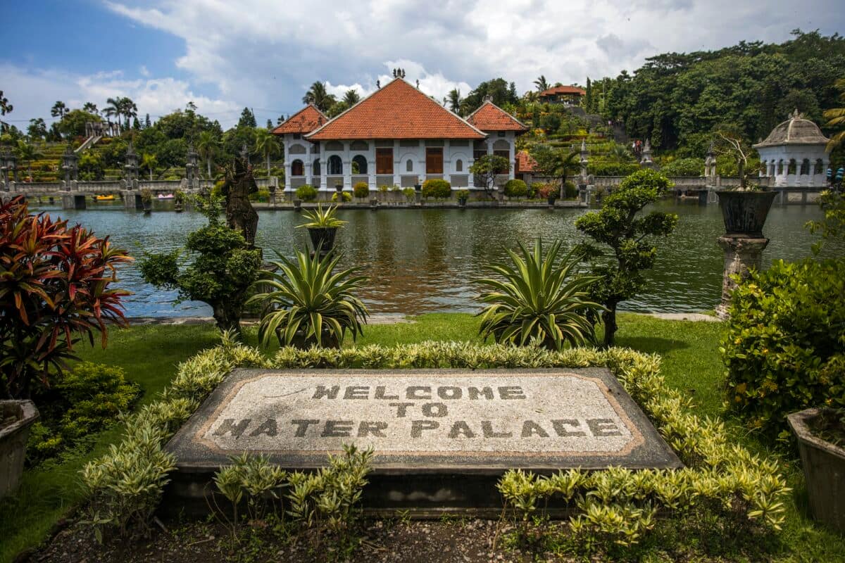 Tirta Gangga water palace at Bali, Indonesia