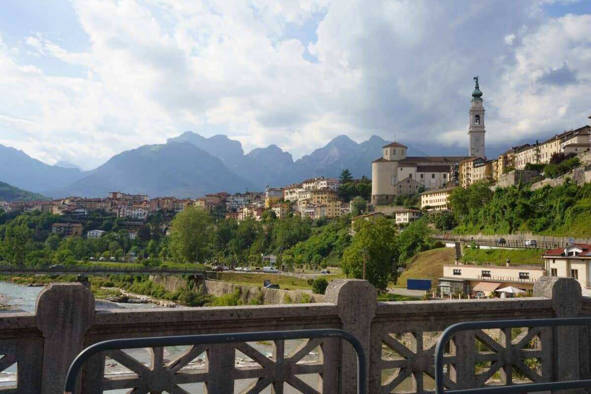 View of Belluno, historic city