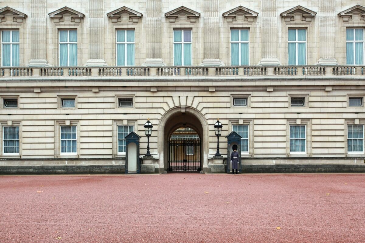 View of Buckingham Palace in London
