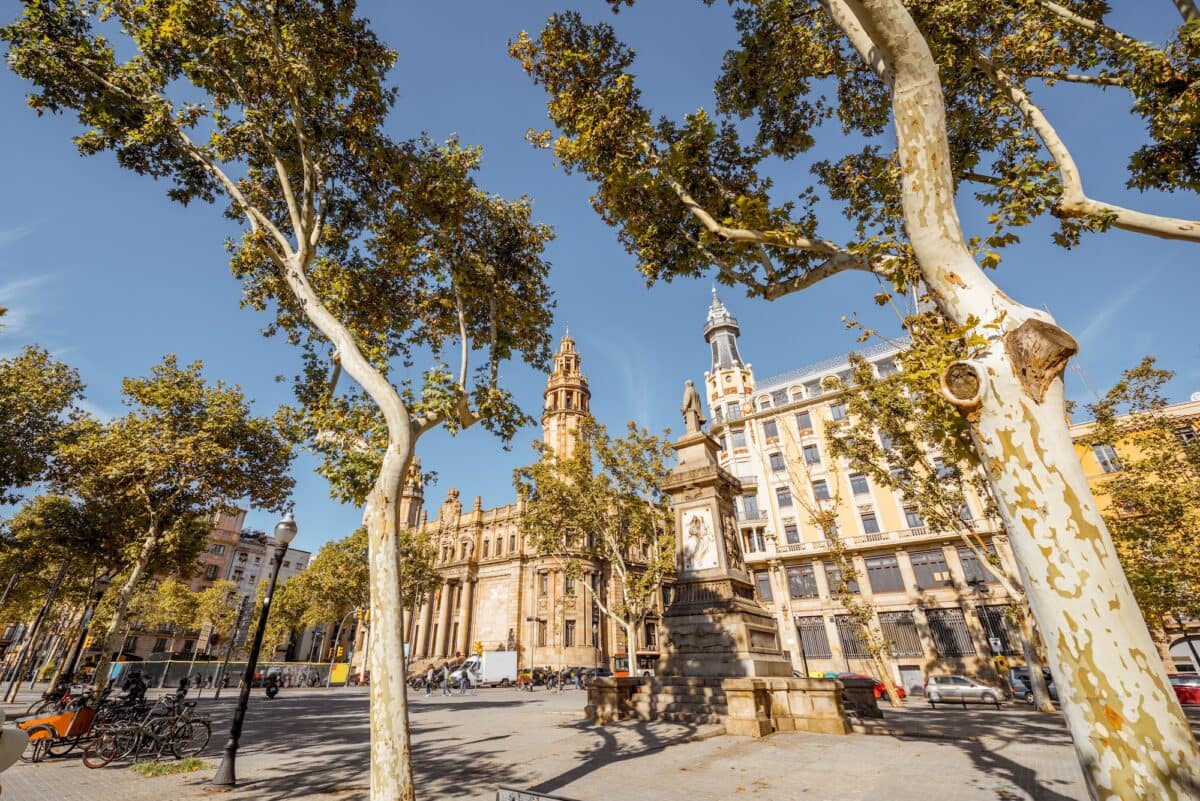 Barcelona city view