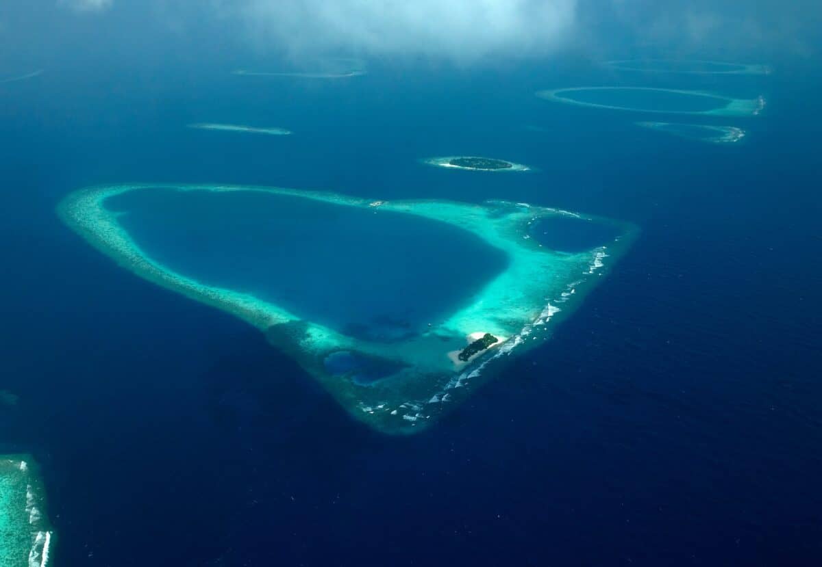 Coral Atolls in the Maldives