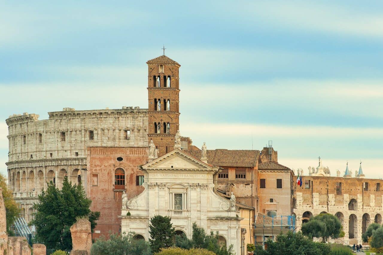 Basilica of Santa Francesca Romana in Rome Italy