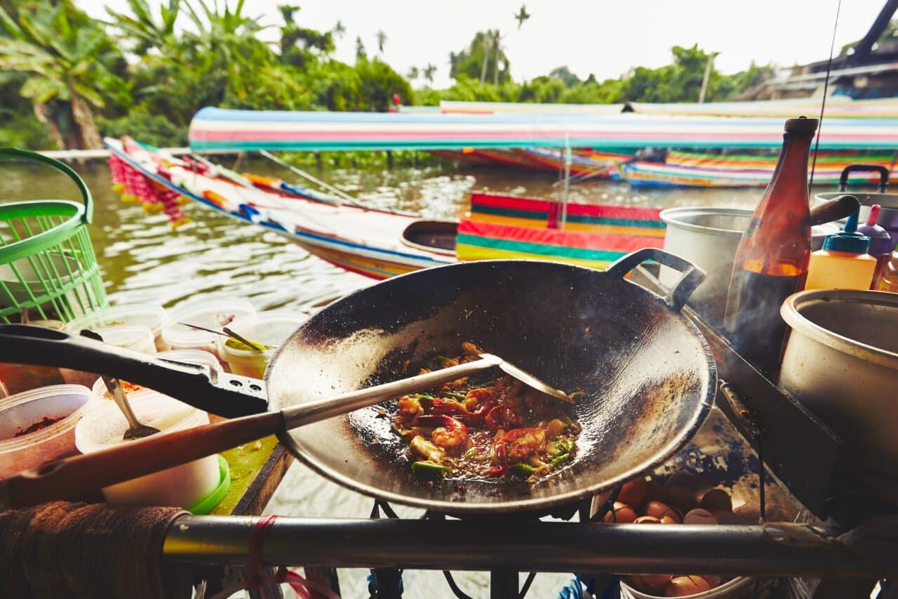 Floating market in Bangkok