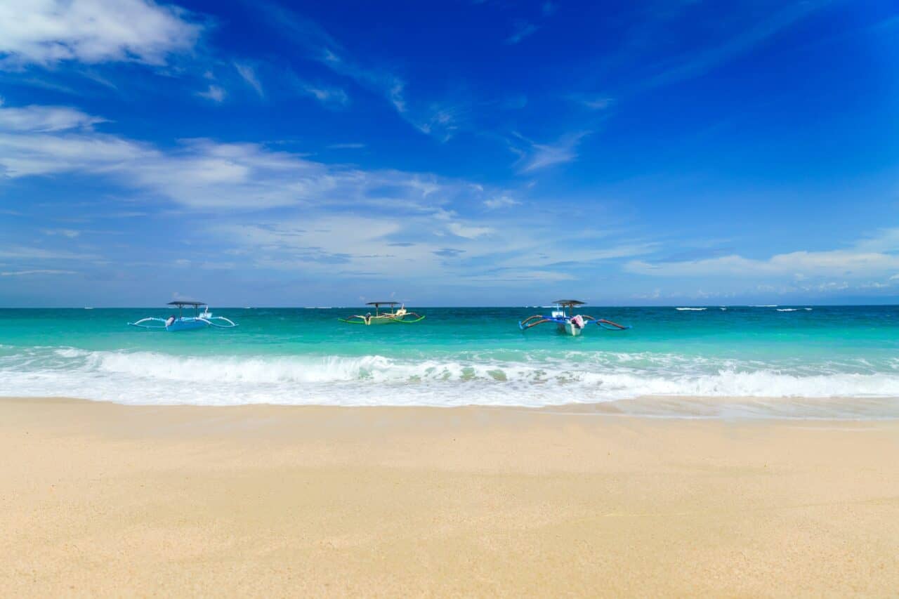 Kuta beach in Bali Indonesia