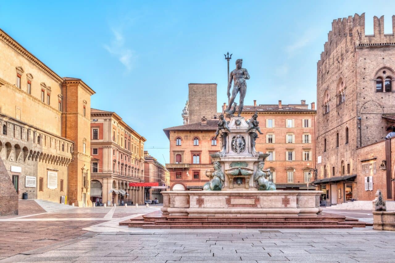 Piazza del Nettuno square in Bologna