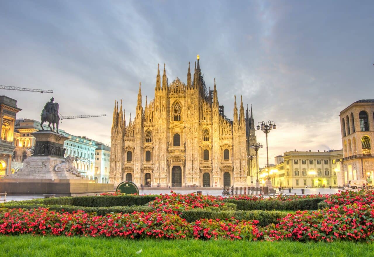 The beautiful Duomo in Milan, Italy